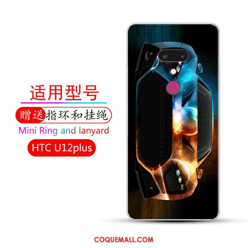 Étui Htc U12+ Tout Compris Incassable Créatif, Coque Htc U12+ Protection Fluide Doux