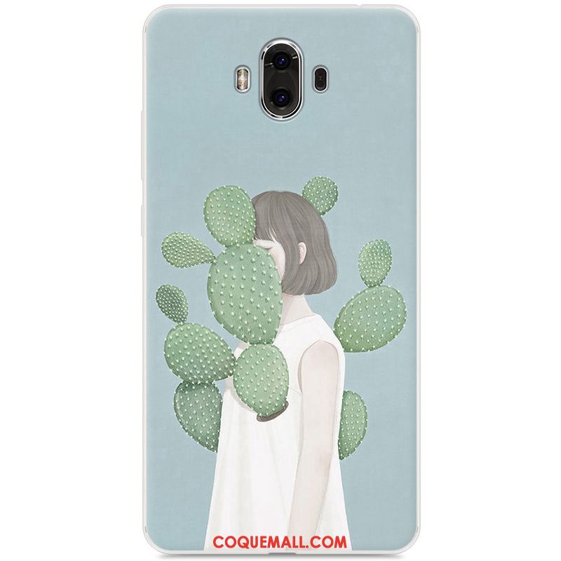 Étui Huawei Mate 10 Art Frais Fluide Doux, Coque Huawei Mate 10 Bleu Téléphone Portable