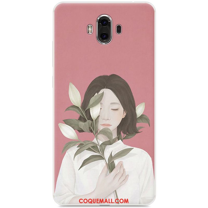 Étui Huawei Mate 10 Art Frais Fluide Doux, Coque Huawei Mate 10 Bleu Téléphone Portable