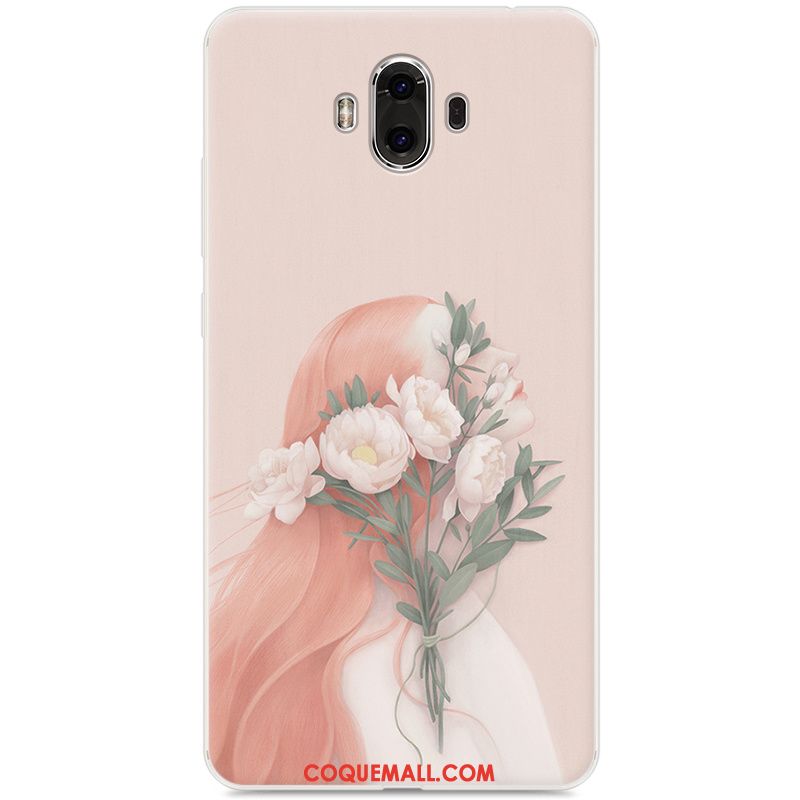 Étui Huawei Mate 10 Art Frais Fluide Doux, Coque Huawei Mate 10 Bleu Téléphone Portable