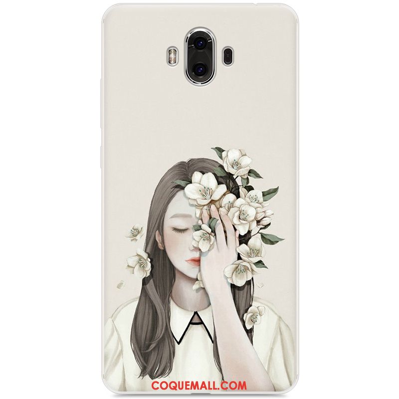 Étui Huawei Mate 10 Art Frais Fluide Doux, Coque Huawei Mate 10 Bleu Téléphone Portable