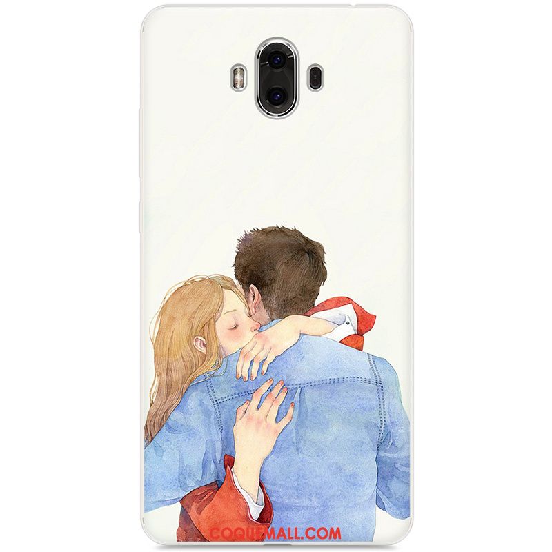 Étui Huawei Mate 10 Art Frais Fluide Doux, Coque Huawei Mate 10 Bleu Téléphone Portable