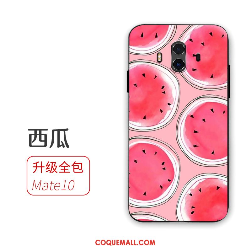 Étui Huawei Mate 10 Bordure Protection Rose, Coque Huawei Mate 10 Silicone Incassable