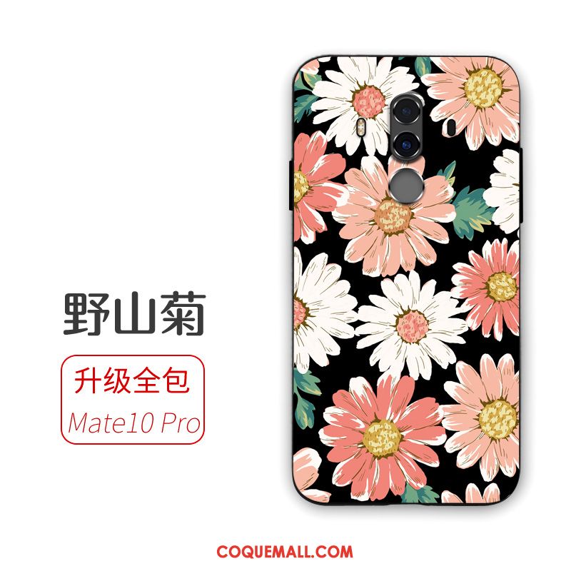 Étui Huawei Mate 10 Bordure Protection Rose, Coque Huawei Mate 10 Silicone Incassable