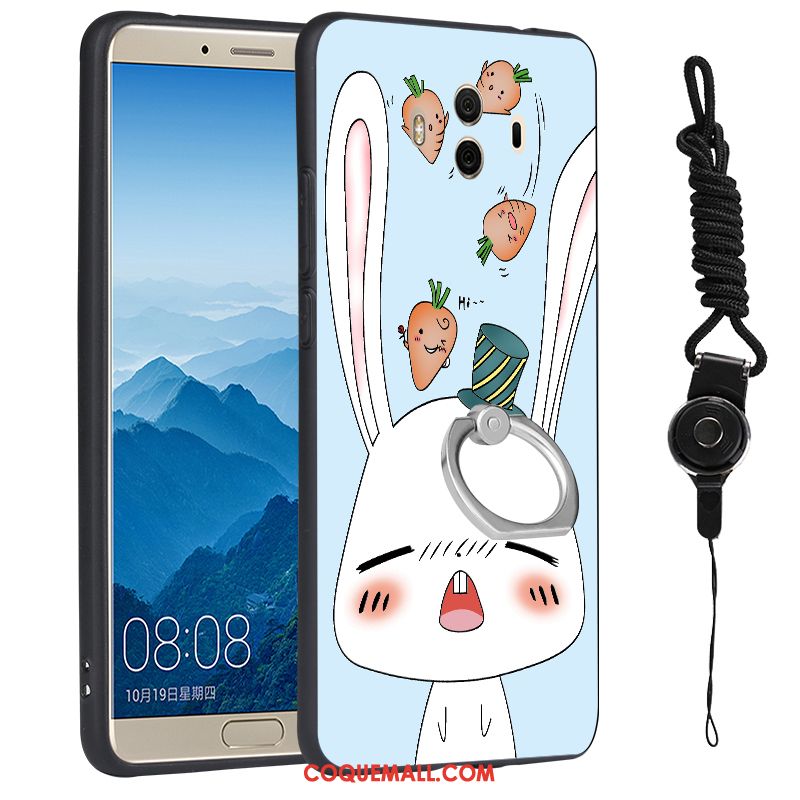Étui Huawei Mate 10 Cou Suspendu Silicone Téléphone Portable, Coque Huawei Mate 10 Anneau Support