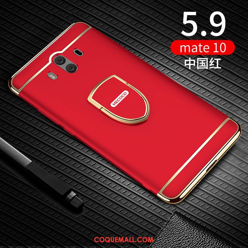 Étui Huawei Mate 10 Délavé En Daim Noir Difficile, Coque Huawei Mate 10 Téléphone Portable