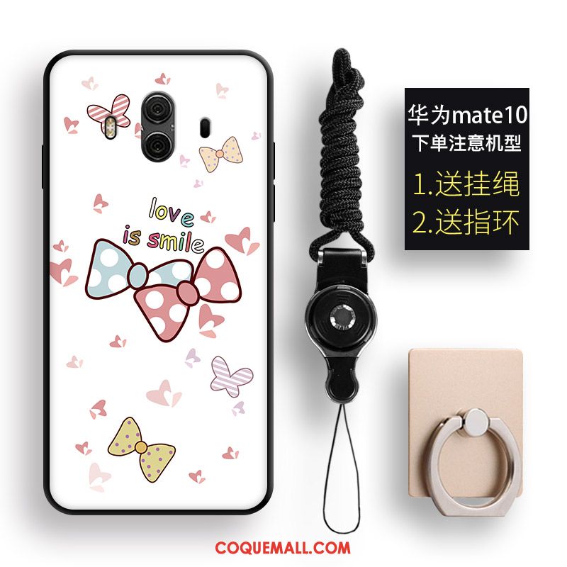 Étui Huawei Mate 10 Fluide Doux Gaufrage Ornements Suspendus, Coque Huawei Mate 10 Frais Protection