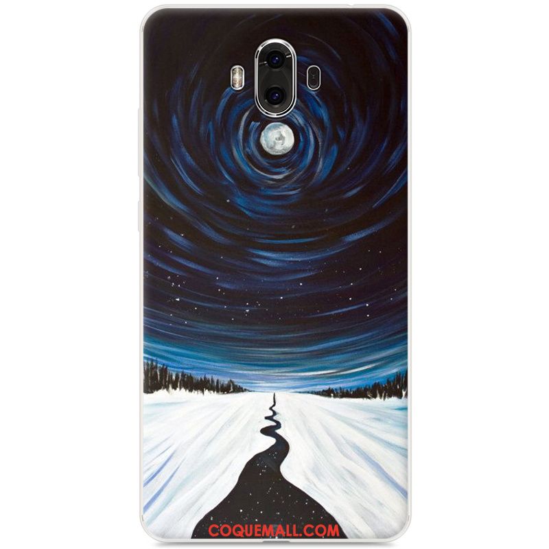 Étui Huawei Mate 10 Fluide Doux Protection Téléphone Portable, Coque Huawei Mate 10 Gris Dessin Animé