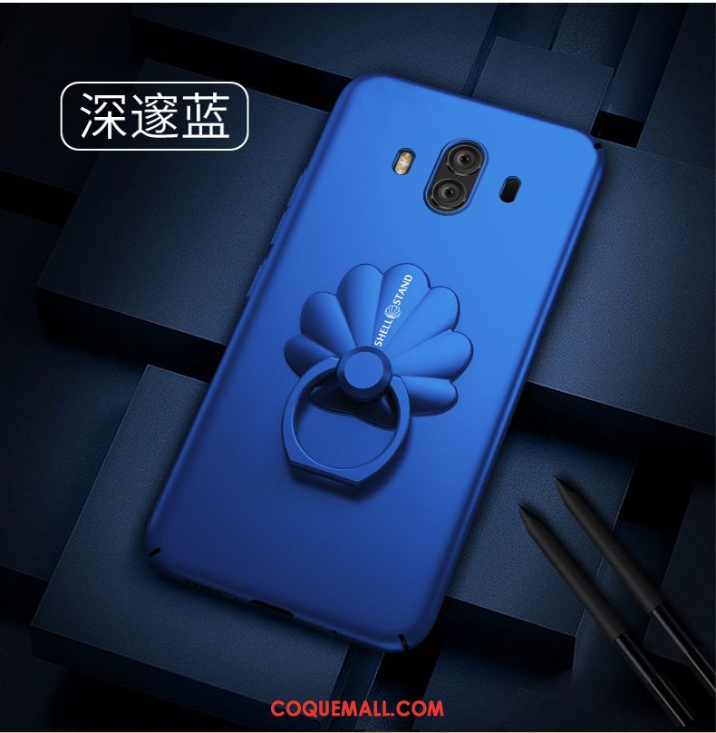 Étui Huawei Mate 10 Incassable Anneau Noir, Coque Huawei Mate 10 Téléphone Portable Délavé En Daim