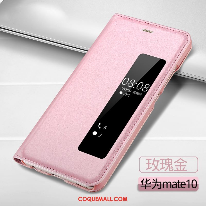 Étui Huawei Mate 10 Incassable Protection Étui En Cuir, Coque Huawei Mate 10 Or Tout Compris