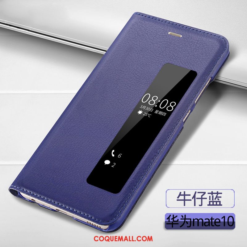 Étui Huawei Mate 10 Incassable Protection Étui En Cuir, Coque Huawei Mate 10 Or Tout Compris