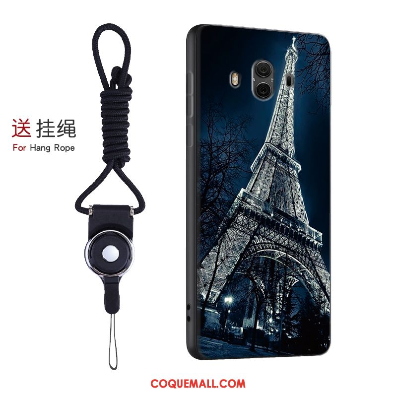 Étui Huawei Mate 10 Incassable Téléphone Portable Bleu, Coque Huawei Mate 10 Fluide Doux Créatif