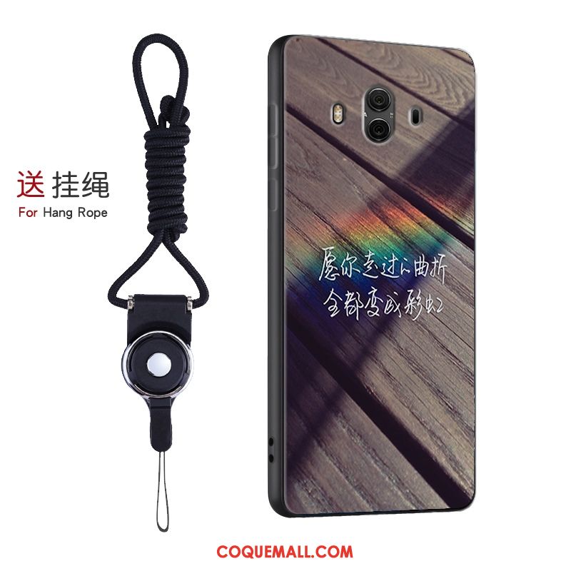 Étui Huawei Mate 10 Incassable Téléphone Portable Bleu, Coque Huawei Mate 10 Fluide Doux Créatif