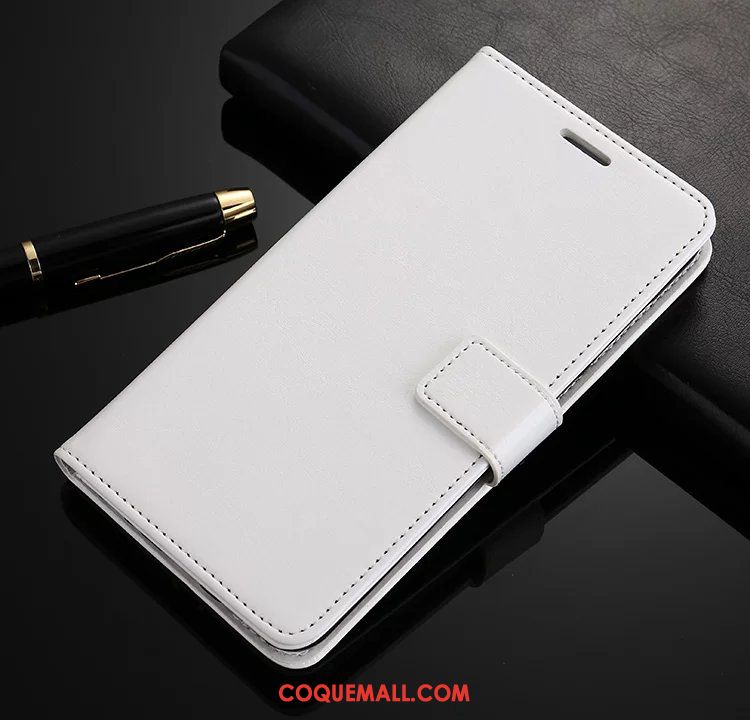 Étui Huawei Mate 10 Incassable Étui En Cuir Blanc, Coque Huawei Mate 10 Silicone Téléphone Portable