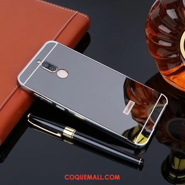 Étui Huawei Mate 10 Lite Couvercle Arrière Protection Noir, Coque Huawei Mate 10 Lite Téléphone Portable Border