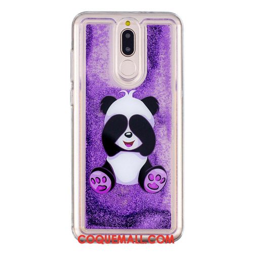 Étui Huawei Mate 10 Lite Créatif Ornements Suspendus Quicksand, Coque Huawei Mate 10 Lite Dessin Animé Miroir