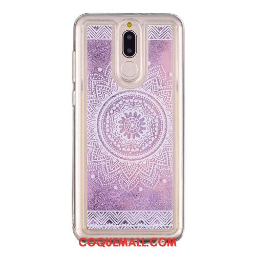 Étui Huawei Mate 10 Lite Créatif Ornements Suspendus Quicksand, Coque Huawei Mate 10 Lite Dessin Animé Miroir