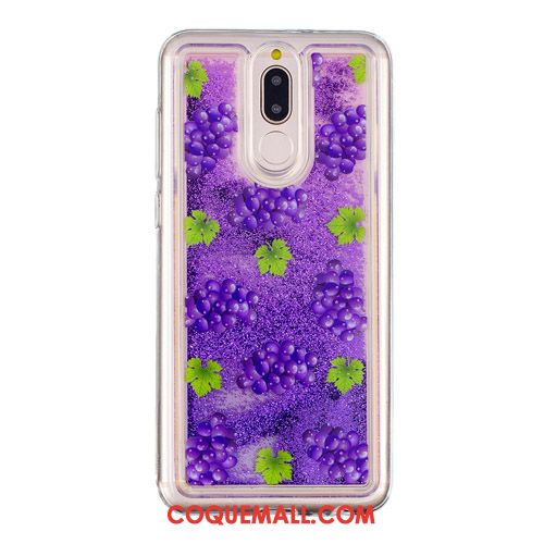 Étui Huawei Mate 10 Lite Créatif Ornements Suspendus Quicksand, Coque Huawei Mate 10 Lite Dessin Animé Miroir