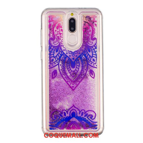 Étui Huawei Mate 10 Lite Créatif Ornements Suspendus Quicksand, Coque Huawei Mate 10 Lite Dessin Animé Miroir