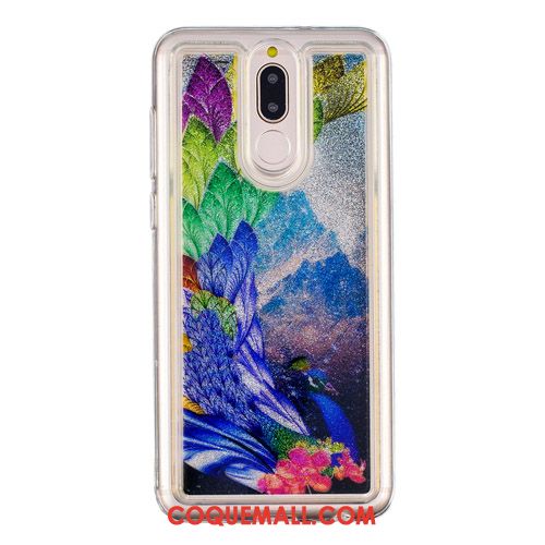 Étui Huawei Mate 10 Lite Créatif Ornements Suspendus Quicksand, Coque Huawei Mate 10 Lite Dessin Animé Miroir