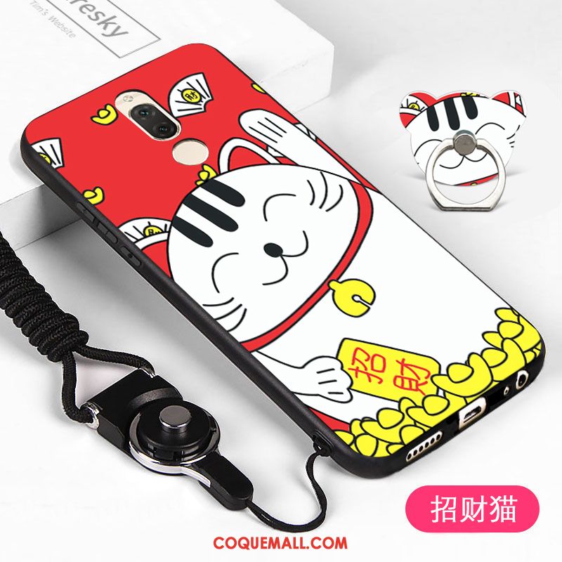 Étui Huawei Mate 10 Lite Dessin Animé Fluide Doux Tendance, Coque Huawei Mate 10 Lite Silicone Blanc