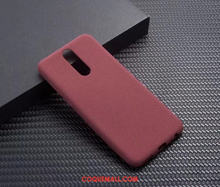 Étui Huawei Mate 10 Lite Fluide Doux Vin Rouge Protection, Coque Huawei Mate 10 Lite Simple Téléphone Portable
