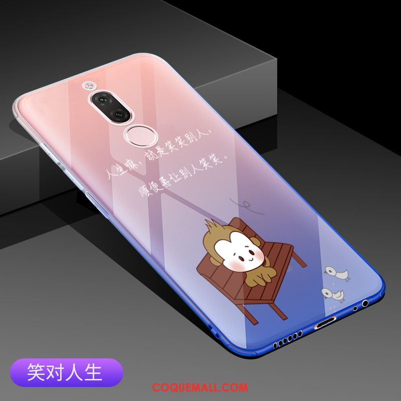 Étui Huawei Mate 10 Lite Transparent Tendance Incassable, Coque Huawei Mate 10 Lite Bleu Protection