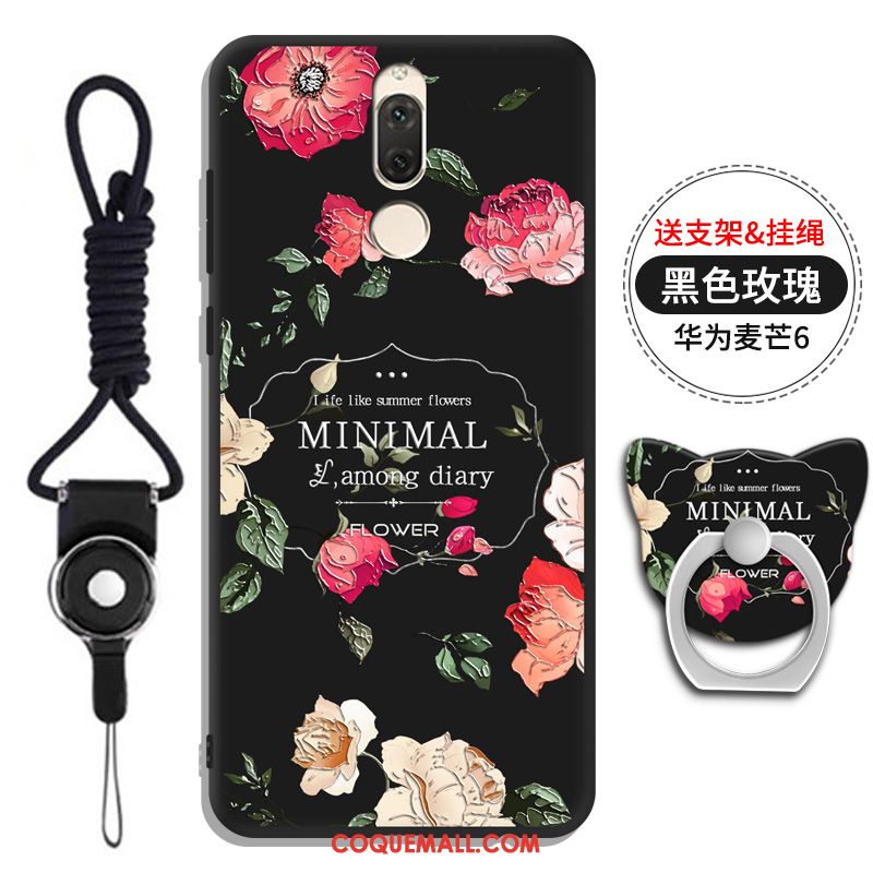 Étui Huawei Mate 10 Lite Téléphone Portable Fluide Doux Rouge, Coque Huawei Mate 10 Lite Personnalité