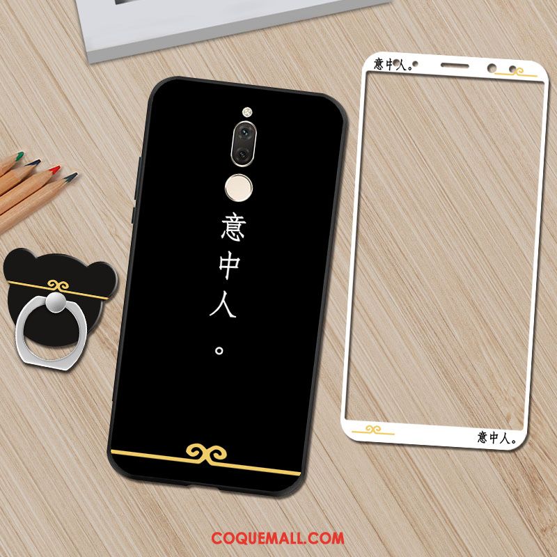 Étui Huawei Mate 10 Lite Téléphone Portable Protection Fluide Doux, Coque Huawei Mate 10 Lite Incassable Anneau