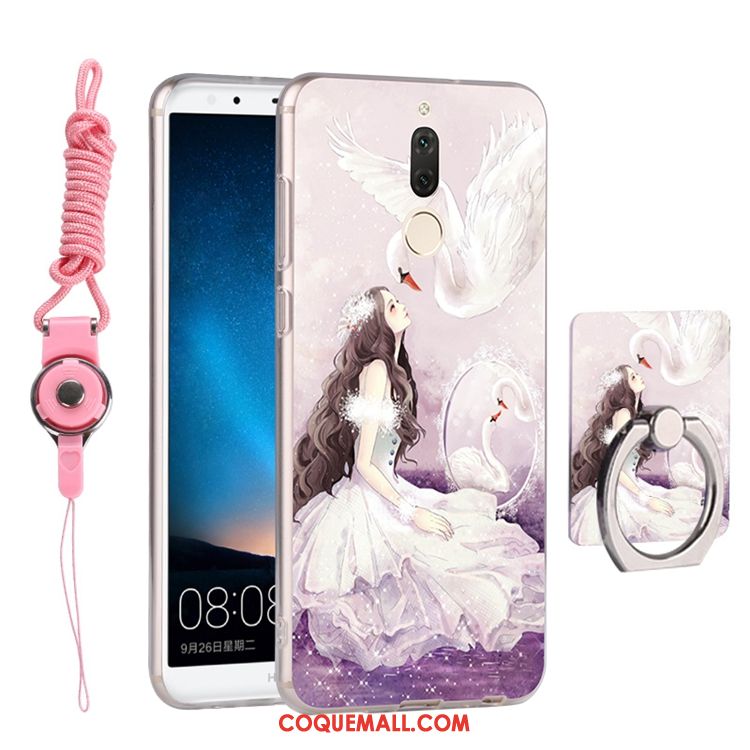 Étui Huawei Mate 10 Lite Téléphone Portable Rose Protection, Coque Huawei Mate 10 Lite Tout Compris Fluide Doux