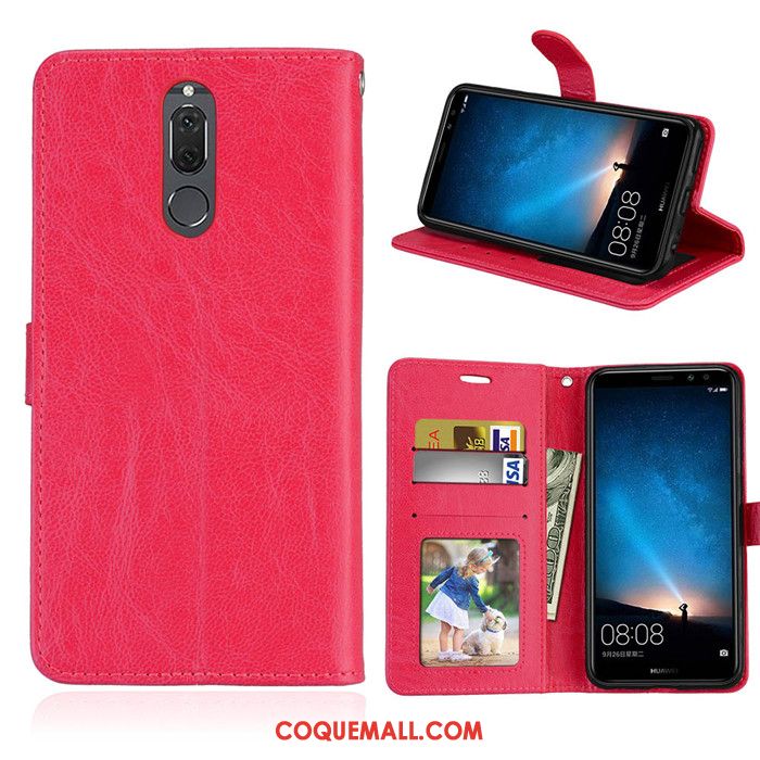 Étui Huawei Mate 10 Lite Téléphone Portable Rouge Jeunesse, Coque Huawei Mate 10 Lite Silicone Portefeuille