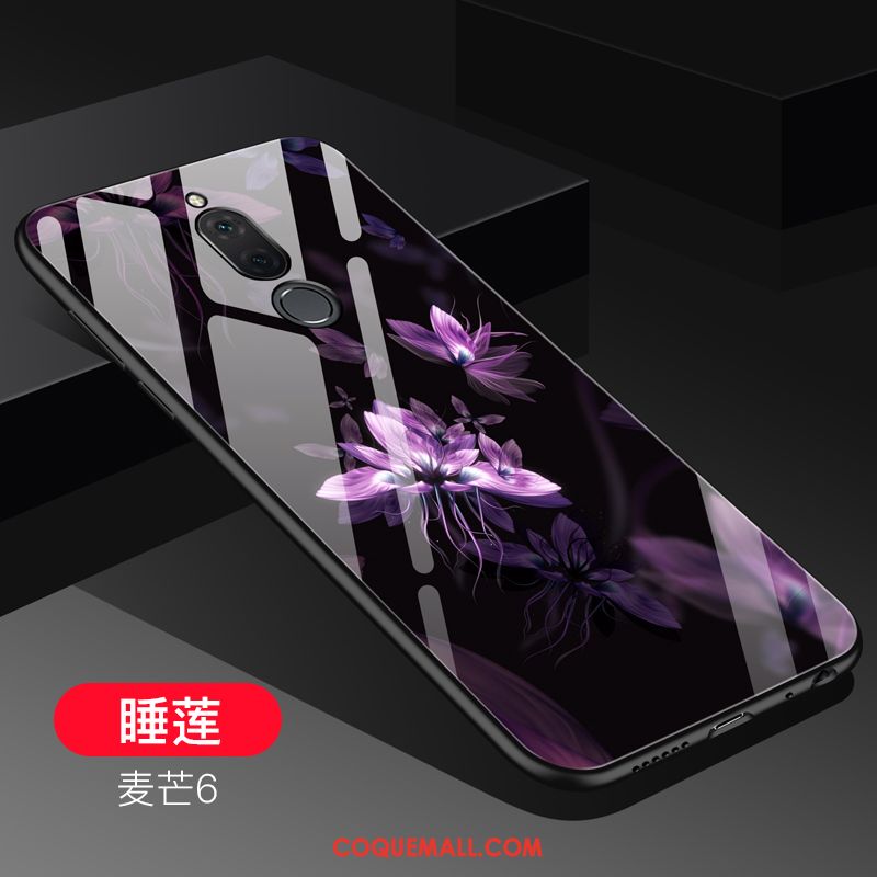 Étui Huawei Mate 10 Lite Téléphone Portable Violet Difficile, Coque Huawei Mate 10 Lite Incassable Verre