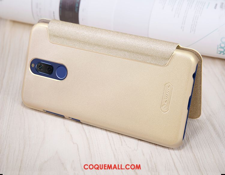 Étui Huawei Mate 10 Lite Étoile Téléphone Portable Étui En Cuir, Coque Huawei Mate 10 Lite Or Protection