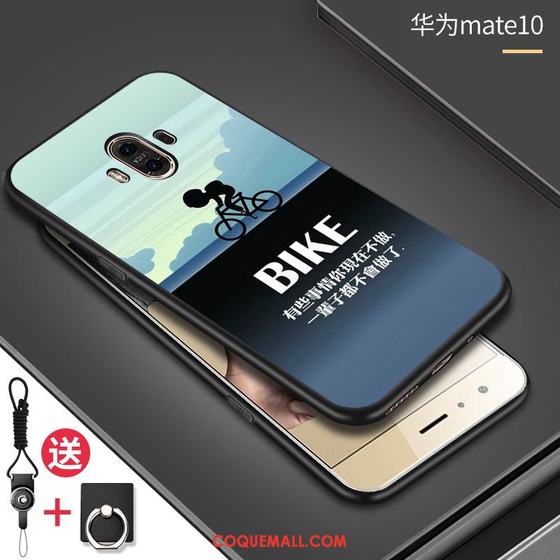 Étui Huawei Mate 10 Net Rouge Incassable Dessin Animé, Coque Huawei Mate 10 Silicone Fluide Doux