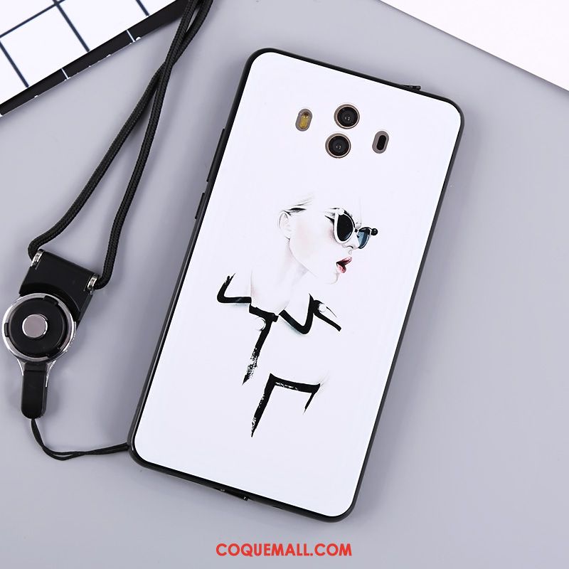 Étui Huawei Mate 10 Noir Silicone Protection, Coque Huawei Mate 10 Téléphone Portable Ornements Suspendus