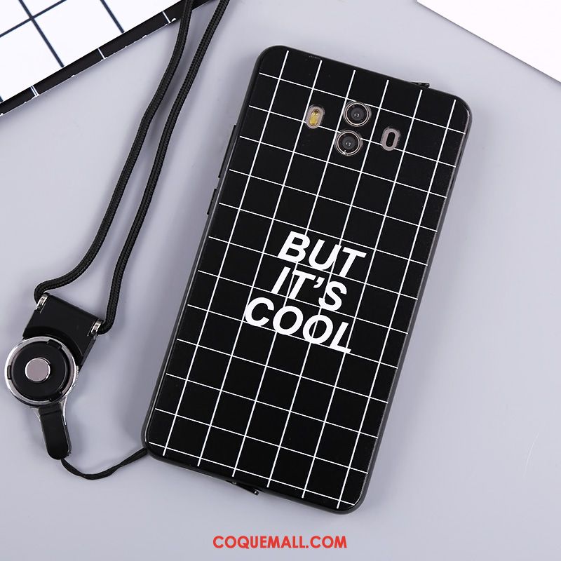 Étui Huawei Mate 10 Noir Silicone Protection, Coque Huawei Mate 10 Téléphone Portable Ornements Suspendus