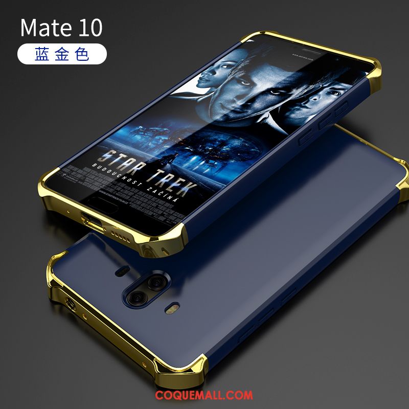 Étui Huawei Mate 10 Noir Téléphone Portable Argent, Coque Huawei Mate 10 Élégant Cool