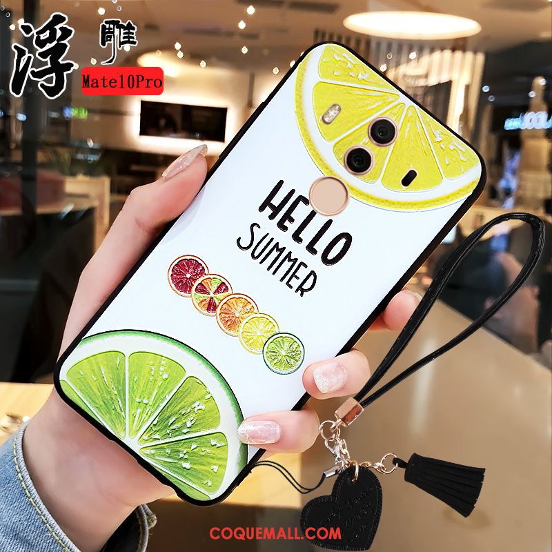 Étui Huawei Mate 10 Pro Citron Téléphone Portable Vert, Coque Huawei Mate 10 Pro Pastèque Frais