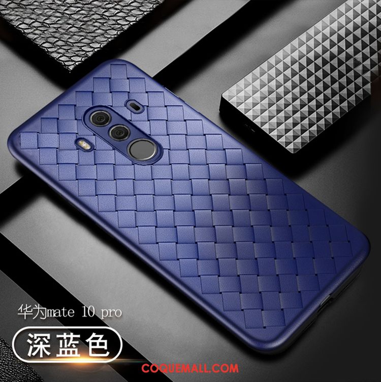 Étui Huawei Mate 10 Pro Fluide Doux Rouge Foncé, Coque Huawei Mate 10 Pro Téléphone Portable