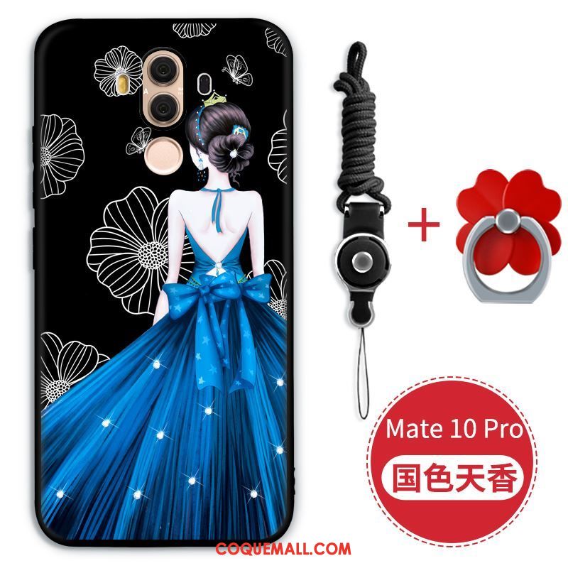 Étui Huawei Mate 10 Pro Fluide Doux Rouge Très Mince, Coque Huawei Mate 10 Pro Téléphone Portable Protection