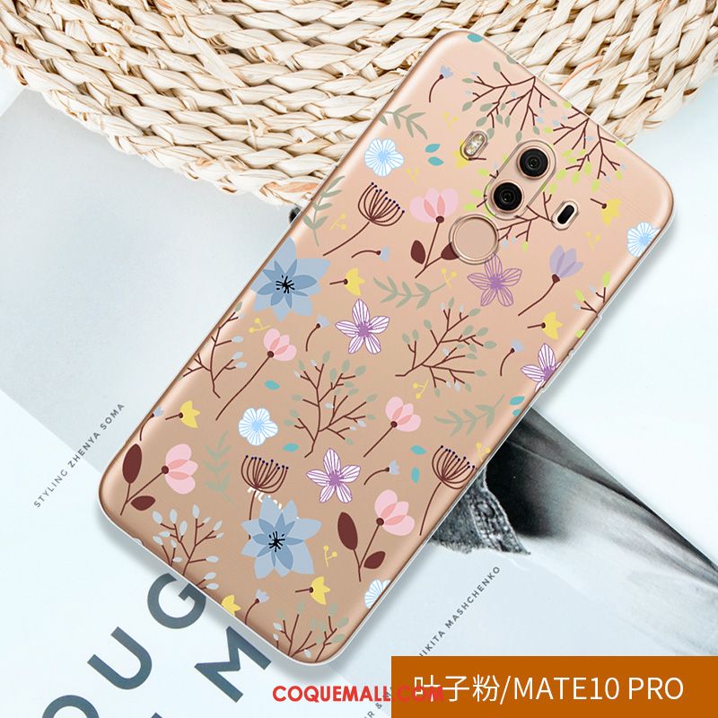 Étui Huawei Mate 10 Pro Incassable Protection Téléphone Portable, Coque Huawei Mate 10 Pro Transparent Fluide Doux