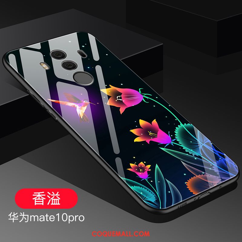 Étui Huawei Mate 10 Pro Incassable Violet Verre, Coque Huawei Mate 10 Pro Difficile Téléphone Portable