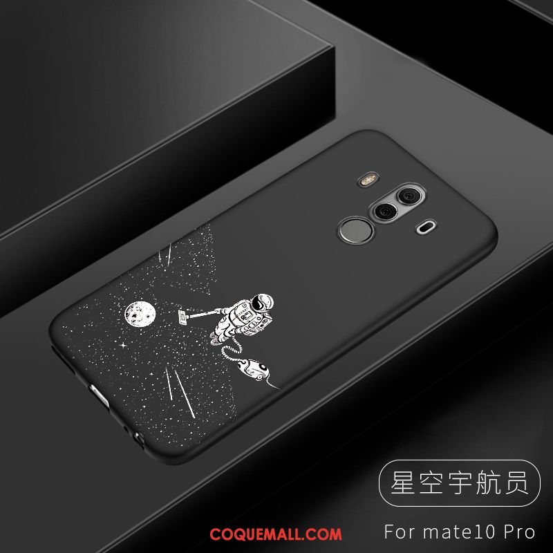 Étui Huawei Mate 10 Pro Noir Tout Compris Téléphone Portable, Coque Huawei Mate 10 Pro Fluide Doux Personnalité