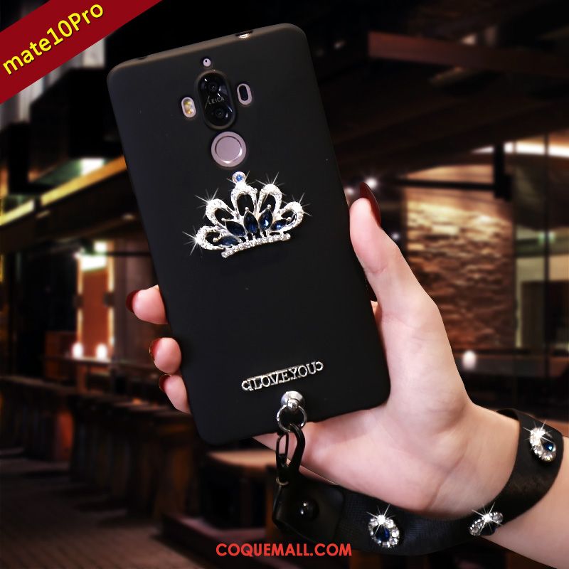 Étui Huawei Mate 10 Pro Protection Noir Téléphone Portable, Coque Huawei Mate 10 Pro Tendance Tout Compris