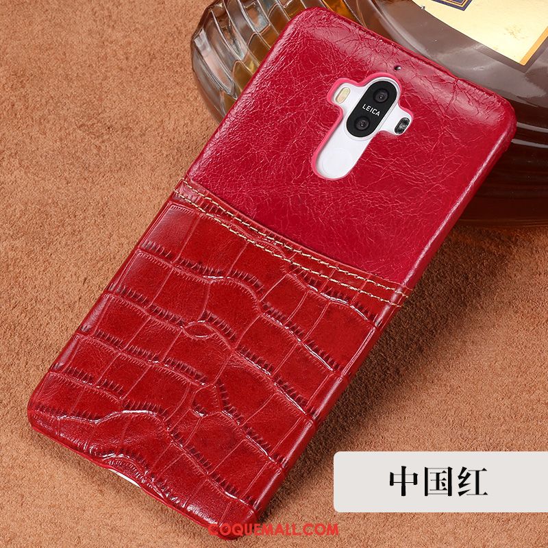 Étui Huawei Mate 10 Pro Protection Téléphone Portable Crocodile, Coque Huawei Mate 10 Pro Incassable Tendance Braun Braun