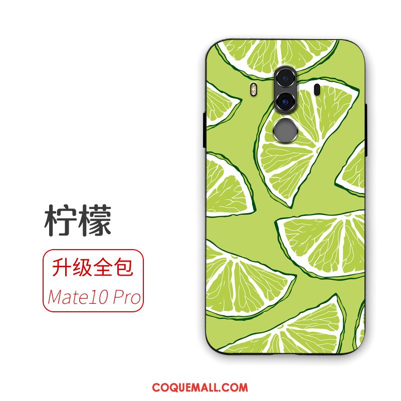 Étui Huawei Mate 10 Pro Silicone Protection Vert, Coque Huawei Mate 10 Pro Fluide Doux Tendance