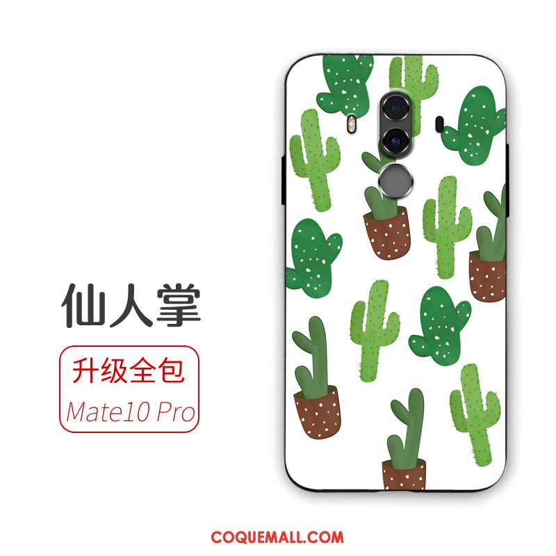 Étui Huawei Mate 10 Pro Silicone Protection Vert, Coque Huawei Mate 10 Pro Fluide Doux Tendance