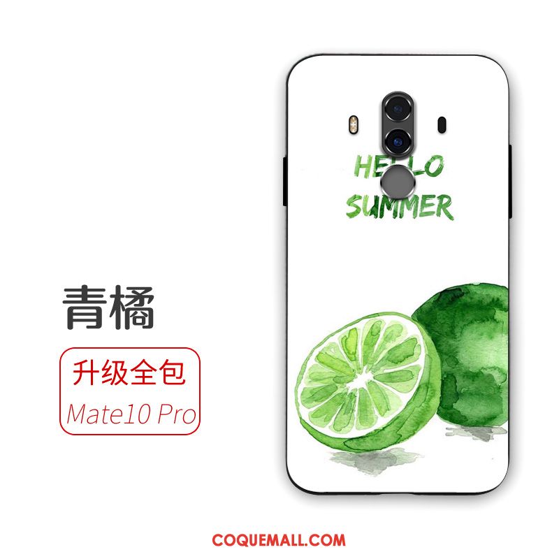 Étui Huawei Mate 10 Pro Silicone Protection Vert, Coque Huawei Mate 10 Pro Fluide Doux Tendance