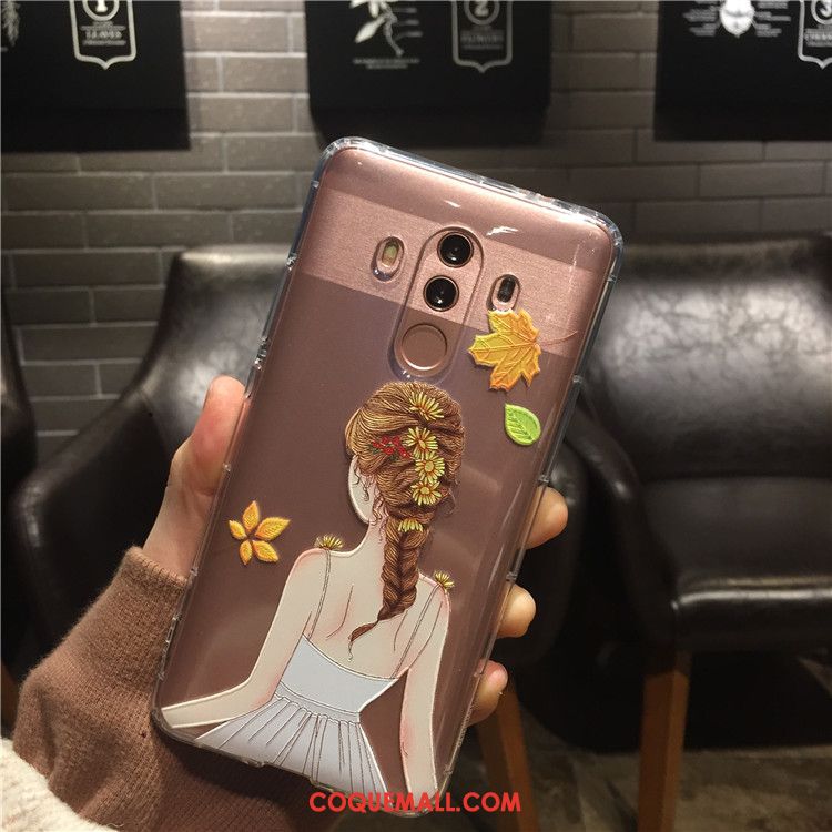 Étui Huawei Mate 10 Pro Tout Compris Transparent Charmant, Coque Huawei Mate 10 Pro Téléphone Portable