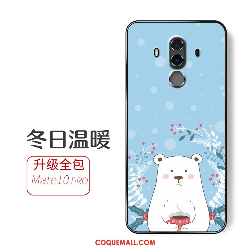 Étui Huawei Mate 10 Pro Téléphone Portable Bleu Incassable, Coque Huawei Mate 10 Pro Tout Compris Fluide Doux